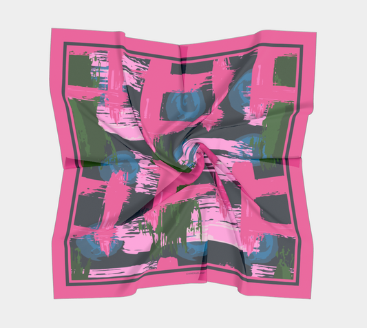 Pink abstraction. Scarf